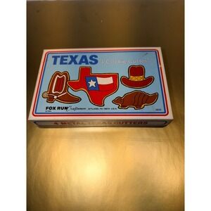 Vintage 1984 Fox Run Craftsmen Texas Metal Cookie Cutter Set 4 Piece 3625 USA